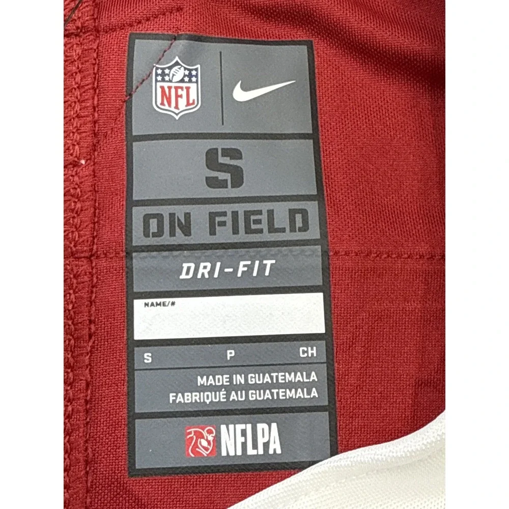 Nike Arizona Cardinals NFL On Field Jersey Mens S Red White Polyester Graphic